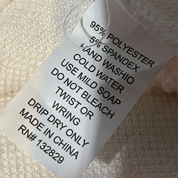 Lovers + Friends Ivory Fleecy Cropped Tank Style Bra Top Sz S - Picture 6 of 7